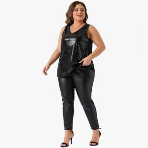 J. Crew Black Sequin Top NWT